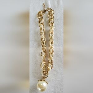 Fashion Necklace with Artificial Pearl Ball
